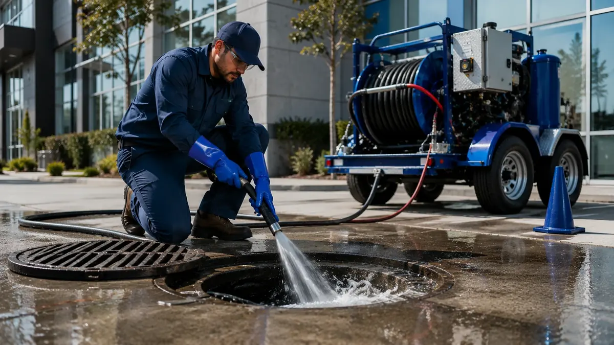 Commercial Hydro Jet Drain Cleaning in Earp