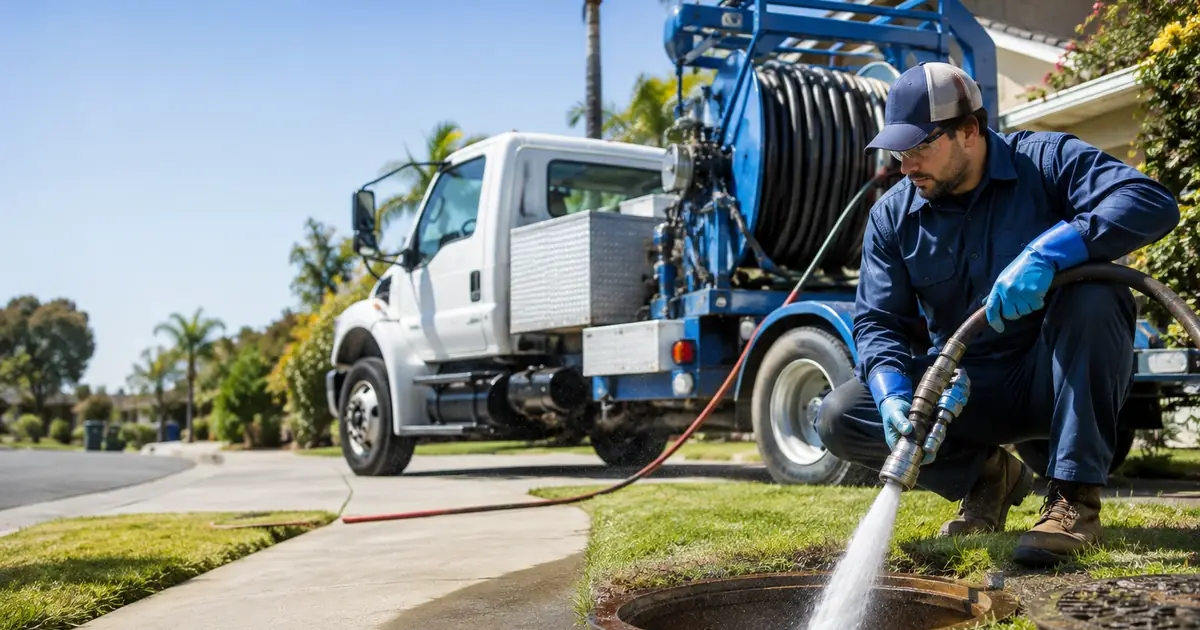 Hydro jet sewer cleaning Earp