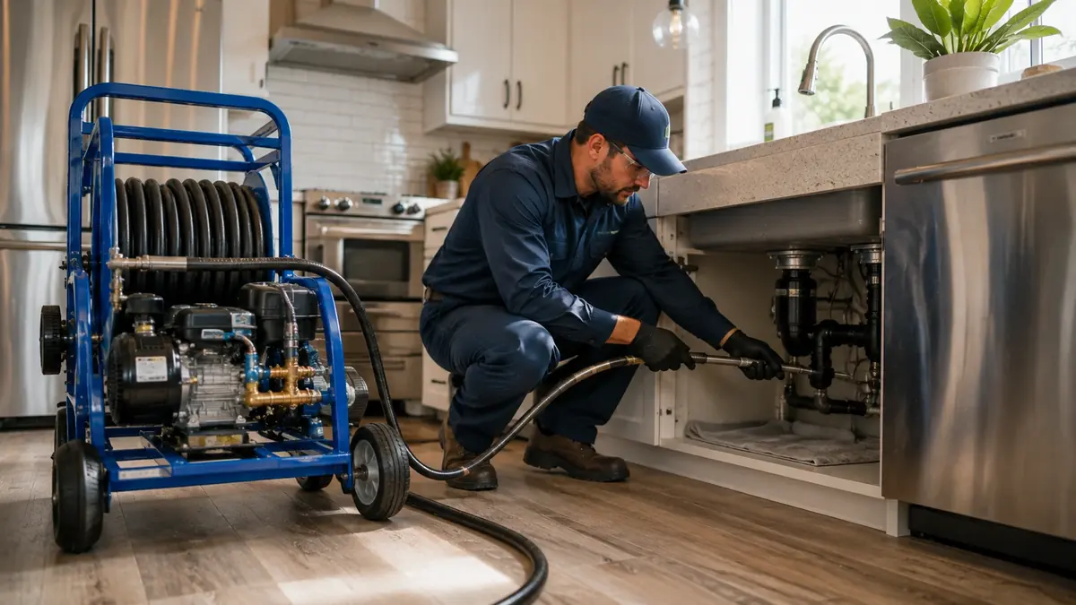 Kitchen Drain Hydro Jetting in Earp
