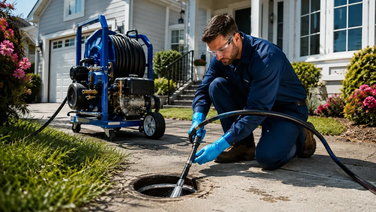 Residential Hydro Jet Drain Cleaning in Earp