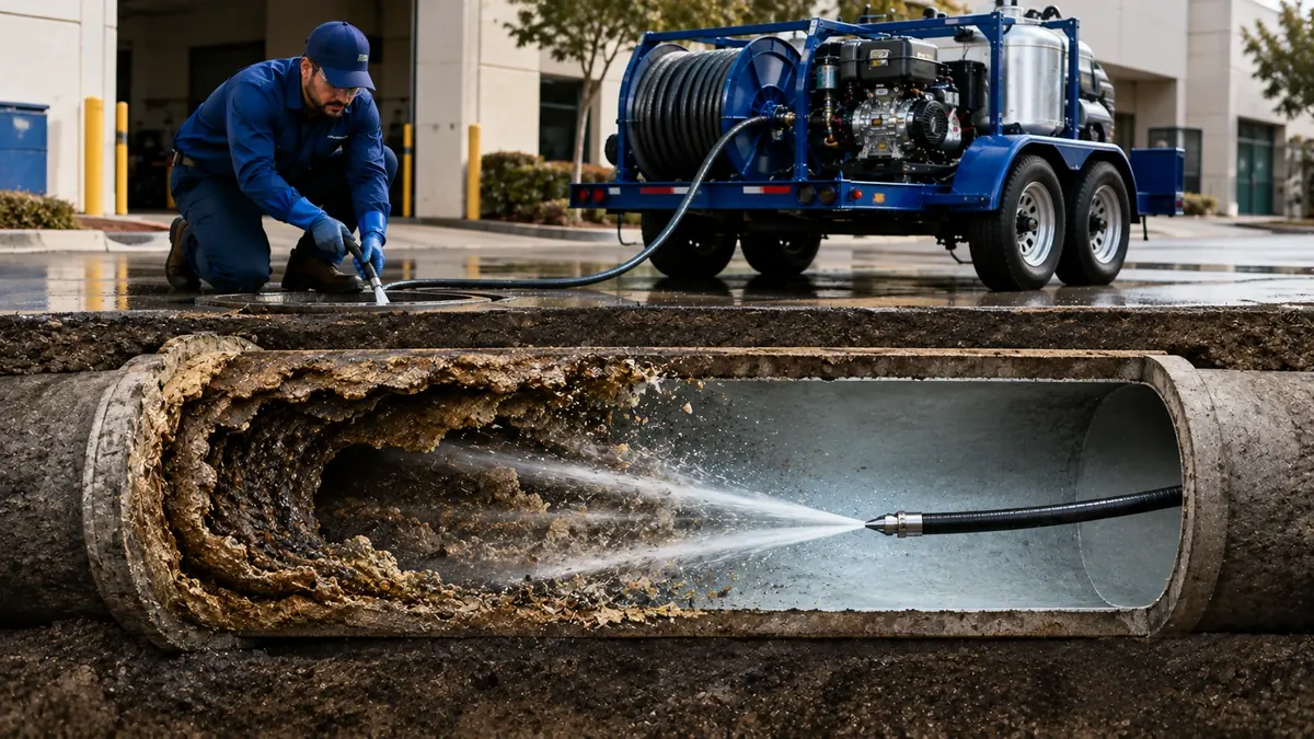 Sewer Pipe Descaling in Earp